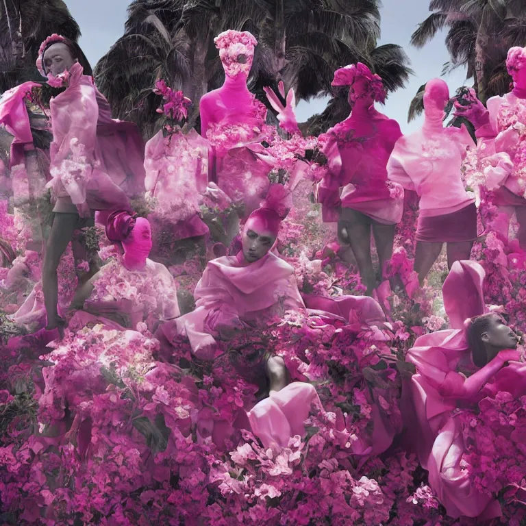 Image similar to fragrance advertising campaign by richard mosse