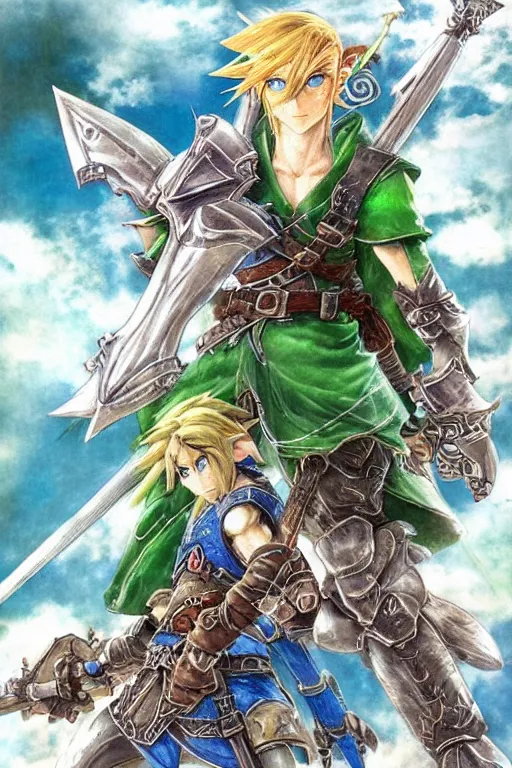 Image similar to Link by Yoshitaka Amano