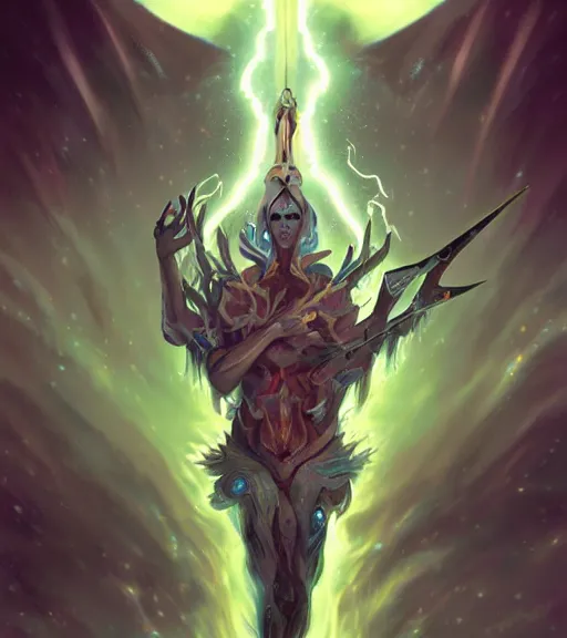 Prompt: Gigachad sigma handsome pearlescent monster with holographic luxurious lightning sword, standing triumphant and proud, award winning photo, by Peter Mohrbacher