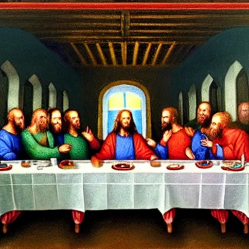 Image similar to Joe Biden last supper