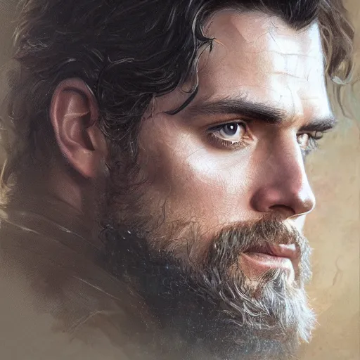 Prompt: henry cavill the king as a realistic fantasy d & d character, closeup portrait art by donato giancola and greg rutkowski, realistic face, digital art, trending on artstation