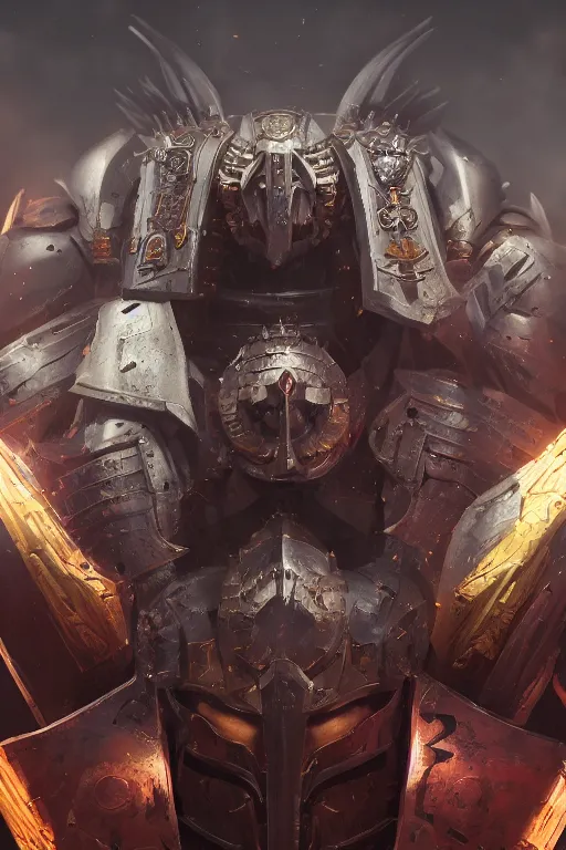 Image similar to queen portrait heros warhammer 4 0 k horus heresy fanart - the primarchs emperor by johannes helgeson animated with vfx concept artist & illustrator global illumination ray tracing hdr fanart arstation zbrush central hardmesh 8 k octane renderer comics stylized