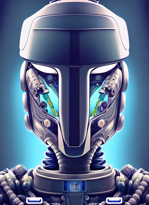 Image similar to symmetry!! portrait of a robot astronaut, moon, horizon zero dawn machine, intricate, elegant, highly detailed, digital painting, artstation, concept art, smooth, sharp focus, illustration, 8 k