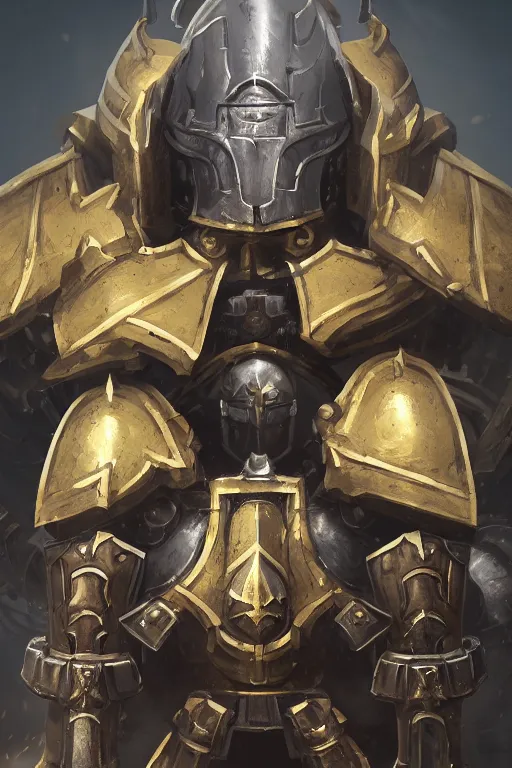 Image similar to armor portrait heros warhammer 4 0 k horus heresy fanart - the primarchs emperor by johannes helgeson animated with vfx concept artist & illustrator global illumination ray tracing hdr fanart arstation zbrush central hardmesh 8 k octane renderer comics stylized