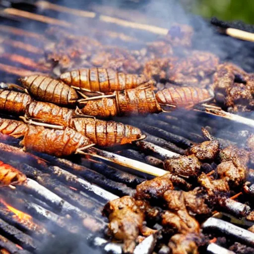 Image similar to a barbecue of insects