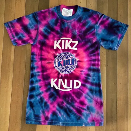 Image similar to tie-dyed shirt with the kirkland logo from costco