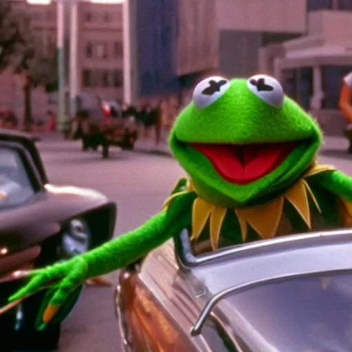 Image similar to kermit the frog (the muppets) in independence day (1996)