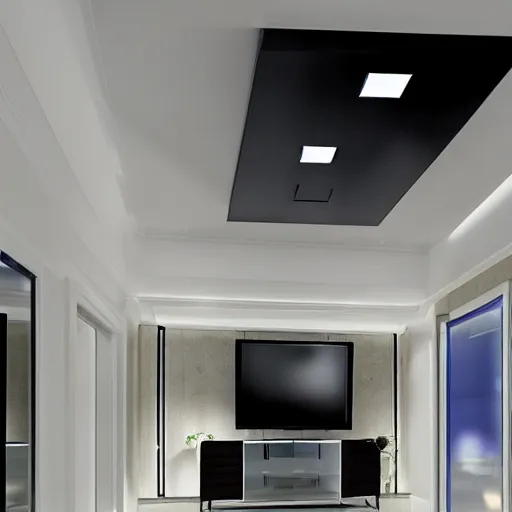 Image similar to white television ceiling elevator