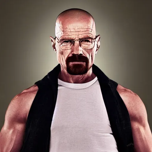 Image similar to photo of walter white gigachad, 8 k