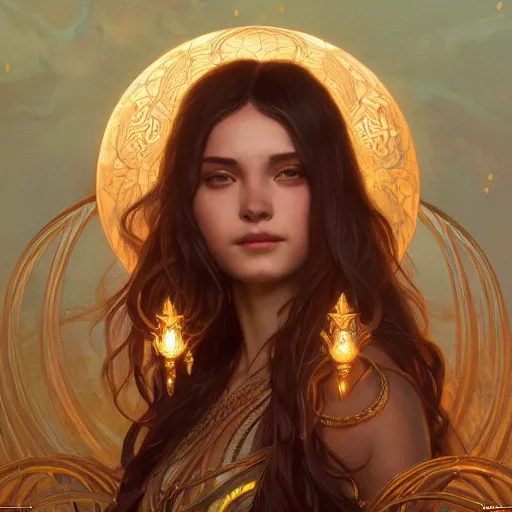 Prompt: perfectly-centered-Portrait of a lunar Goddess, intricate, highly detailed, digital painting, artstation, concept art, smooth, sharp focus, illustration, Unreal Engine 5, 8K, art by artgerm and greg rutkowski and alphonse mucha