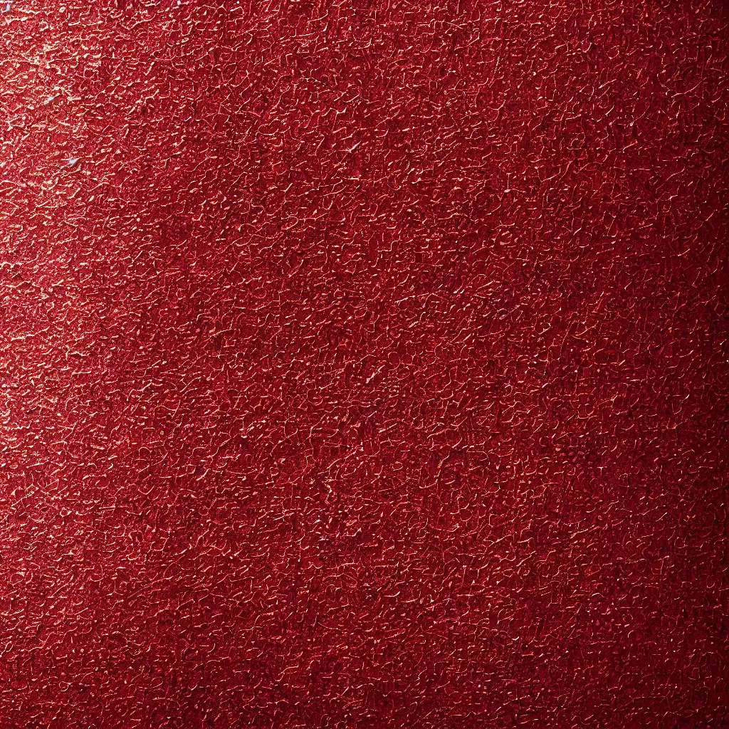 Prompt: chrome effect metallic texture of a red book