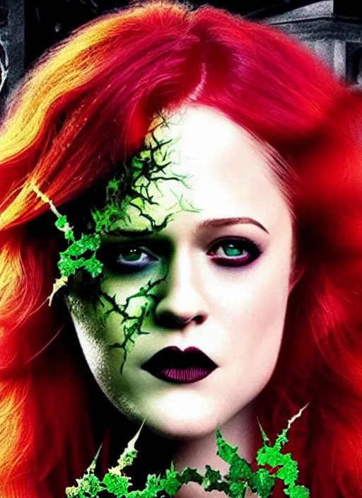 Image similar to poster for a gothic poison ivy movie starring evan rachel wood