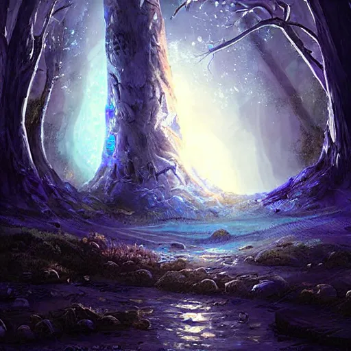 Image similar to a giant pillar of blue moonlight light, magic spell, epic fantasy style art, fantasy epic digital art, epic fantasy card game art