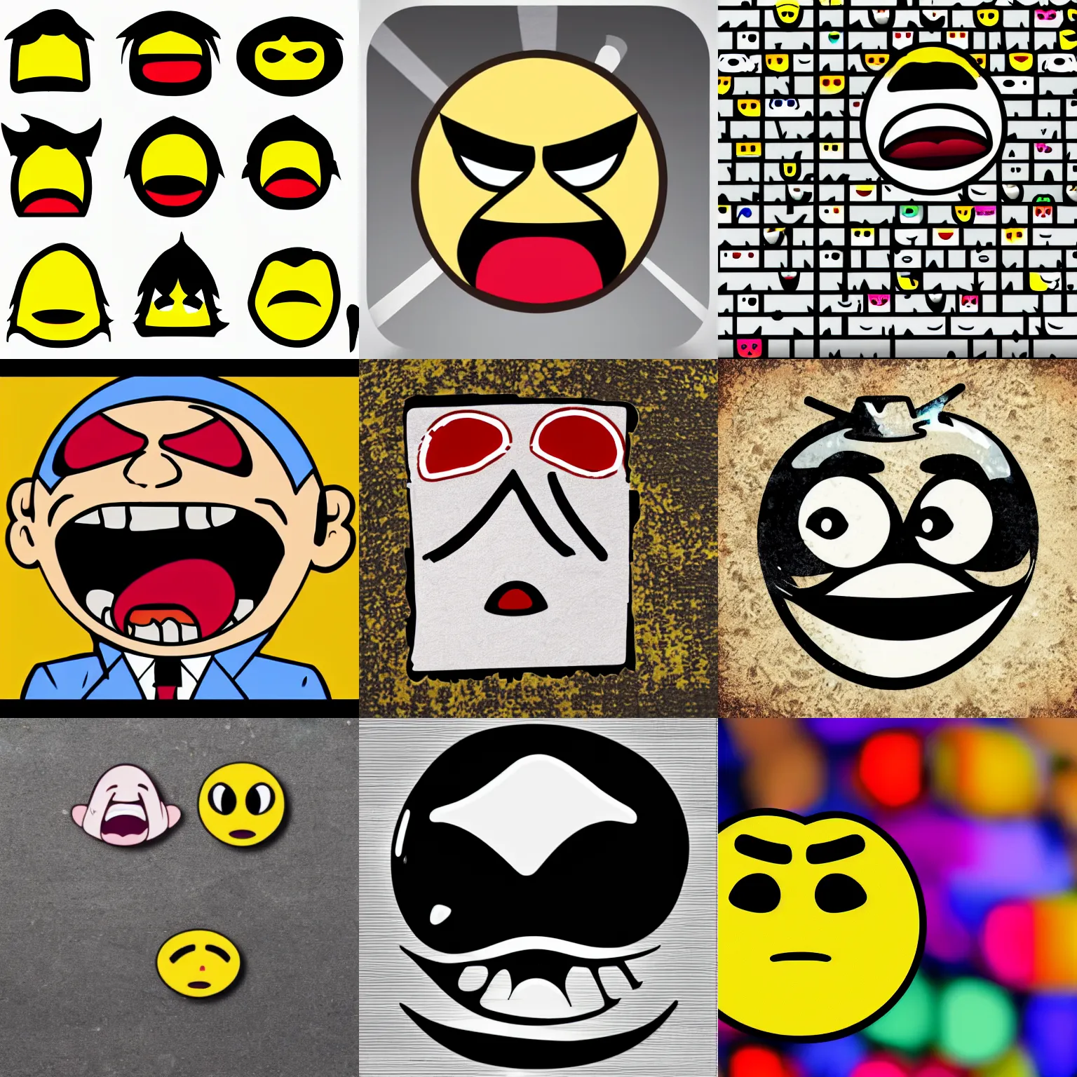 Prompt: angry emoji
