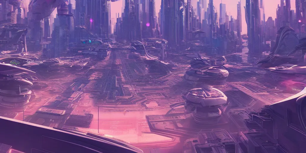 Prompt: futuristic floating synthwave city, science fiction digital art, award winning, trending on artstation, digital art. highly detailed 8 k. intricate. lifelike.