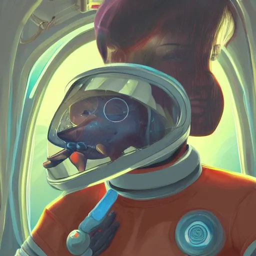 Prompt: human felinid player, in space station 13, ss13, /tg/station, digital art, trending on artstation, illustration, 2D