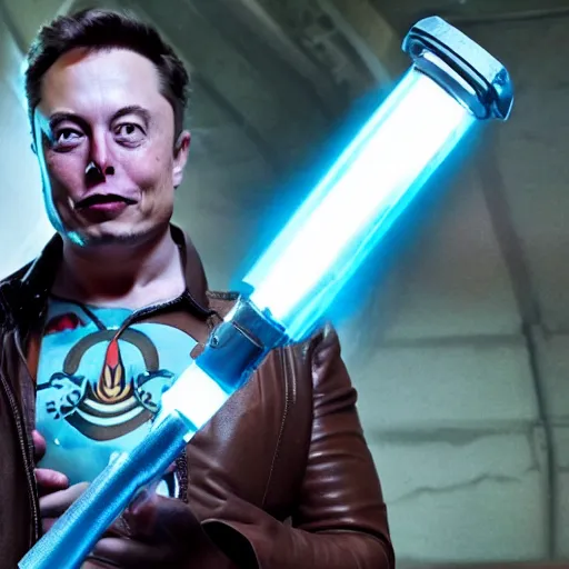 Image similar to elon musk holding the power of grayskull, 8 k uhd