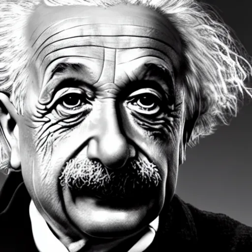 Prompt: Albert Einstein in 2022,modern photo,taken on iPhone 14 pro,detailed