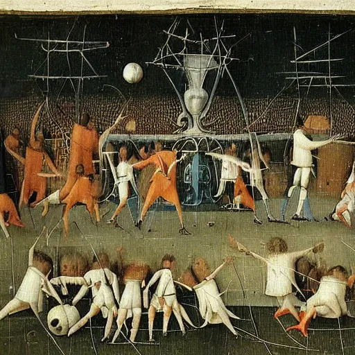 Image similar to real madrid by hieronymus bosch