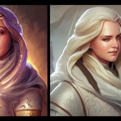 Image similar to jaina proudmoore character portrait, close up, concept art, intricate details, highly detailed photorealistic portrait by michael komarck, adam hughes, seseon yoon, artgerm and warren louw