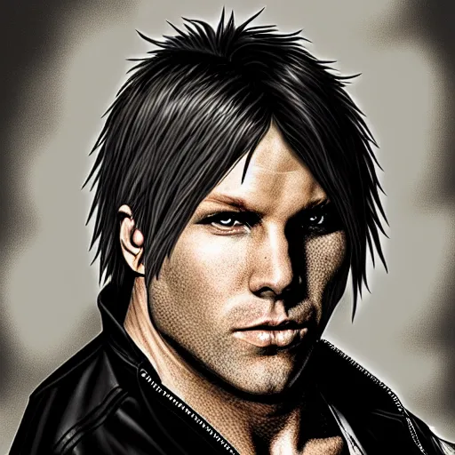 Image similar to portrait from jon moxley (WWE) , Artstation