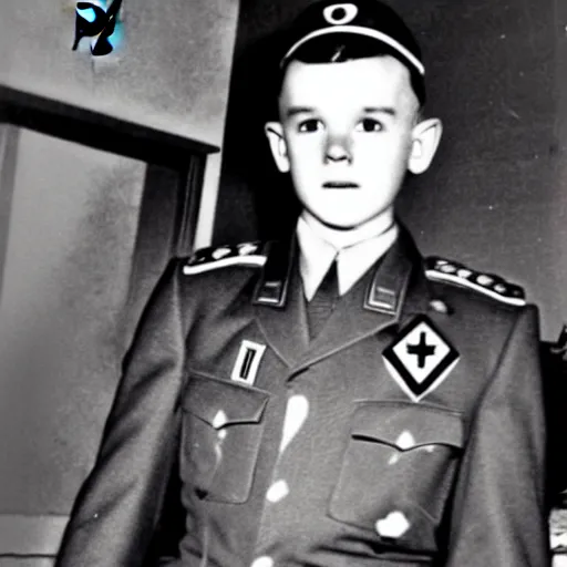 Image similar to Justin Truedau wearing a nazi uniform