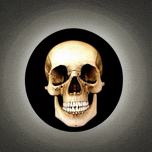 Prompt: hole in top of human skull