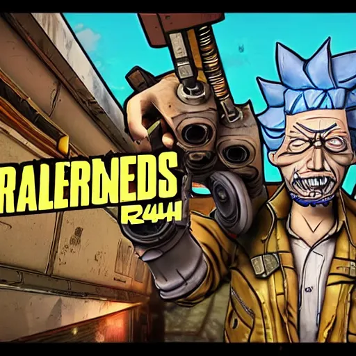 Prompt: Rick Sanchez in borderlands 2 4k detailed super realistic