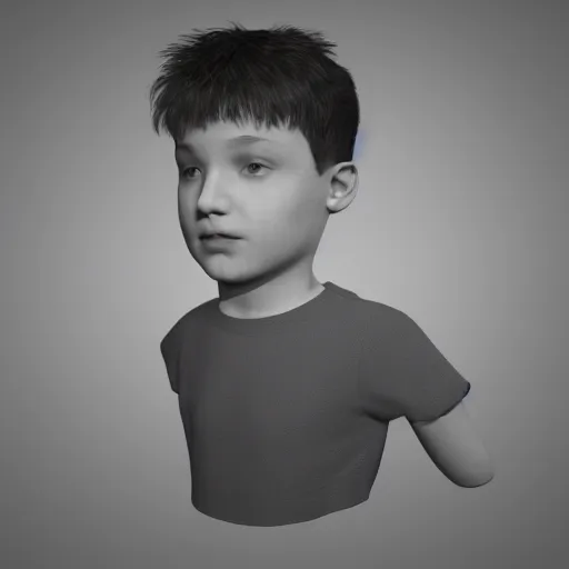 Image similar to 3 d render of a boy