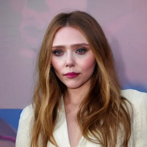 Image similar to elizabeth olsen mixed with scarlett johansson