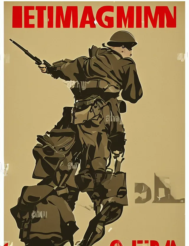 Prompt: a german propaganda poster during ww 2, vector art, artstation, detailed, 8 k resolution, retro