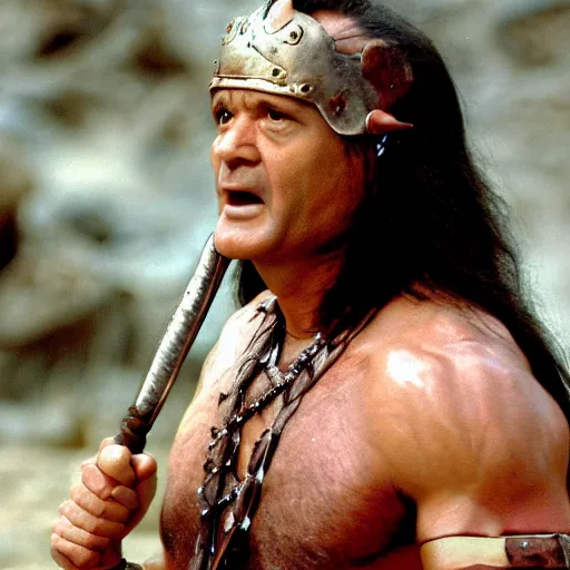 Image similar to bill murray as conan the barbarian