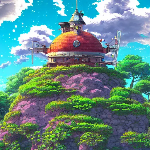 Image similar to photorealistic beautiful world of chrono trigger in the style of studio ghibli and tim white. hyperdetailed photorealism, 1 0 8 megapixels, amazing depth, glowing rich colors, powerful imagery, psychedelic overtones, 3 d finalrender, 3 d shading, cinematic lighting, artstation concept art