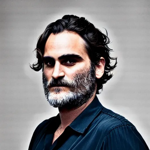 Image similar to joaquin phoenix made of quinoa