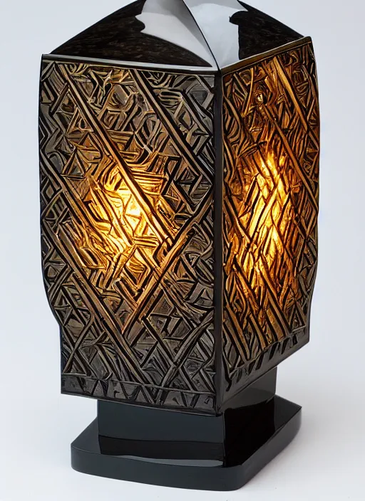 Image similar to Table lamp for a Jewish yeshiva by Rene Lalique