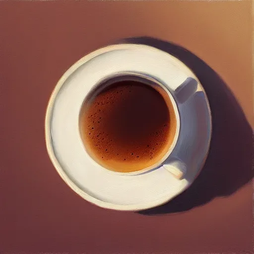 Image similar to chill coffee aesthetic, oil painting, pale colors, high detail, 8 k, wide angle, trending on artstation,