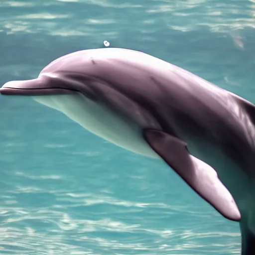 Prompt: a dolphin smiling at the camera, high definition detail, 8 k, photography
