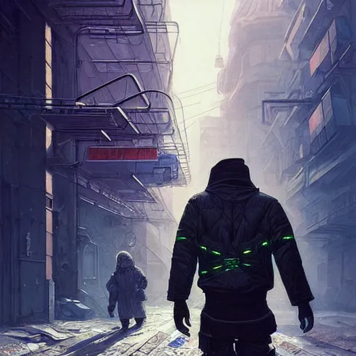 A cyberpunk gopnik on the street of a Soviet city on | Stable Diffusion ...