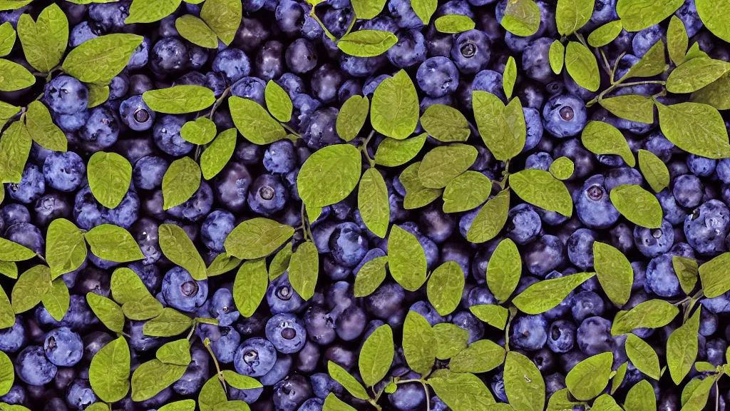 Image similar to artistic medium close-up of stylized digital drawing of bushes with blueberries in a forest. Digital art. Rustic. Nordic. 4K. Trending on artstation. Leafy. Extremely detailed. Nature. Artistic. Wild.