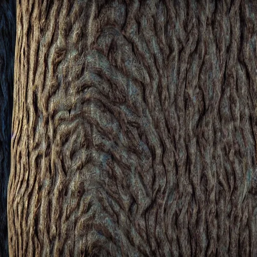 Image similar to game texture of bark on a tree, stylized, unreal engine, high quality