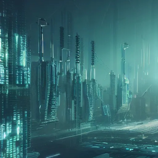Image similar to macro shot of tiny futuristic minimalpunk cyber cityscape, ultra detail, ultra realistic, hyper detailed, sharp focus, ray tracing, octane render