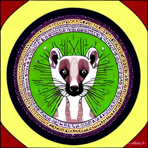 Prompt: weasel mandala