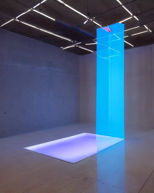 Prompt: Zara raincoat in a deluge set lit with recursive refraction, light installation by James Turrell —mp