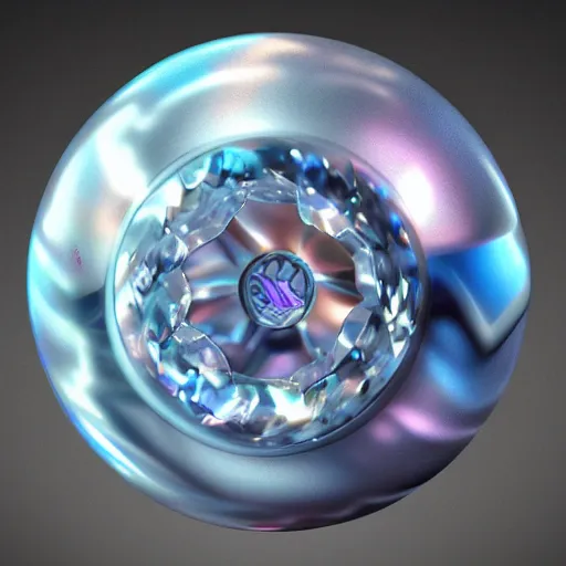 Image similar to a yoyo made of crystal, concept art, realistic 4 k.