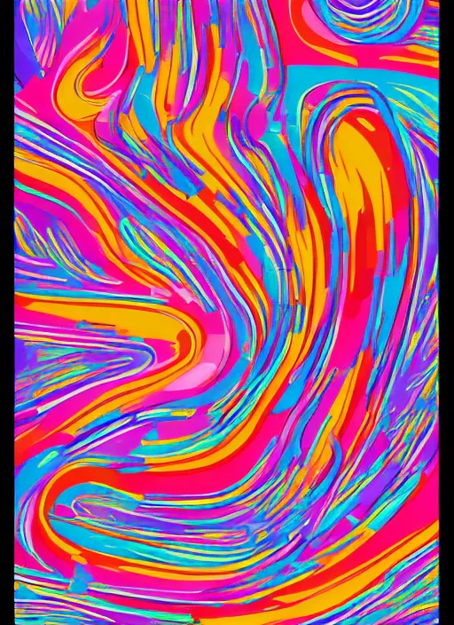 Prompt: ! dream an abstract animation still in the style of a 6 0's print ad, intricate and detailed, harmonic triadic color scheme, technicolor 4 k