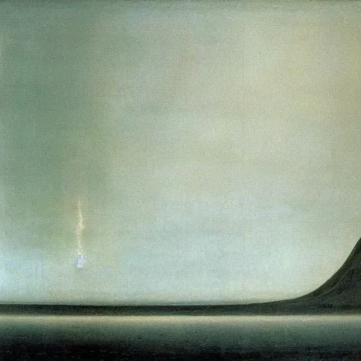 Image similar to the abstract painting'arctic void ', by caspar david friedrich!!!, by rothko!!!