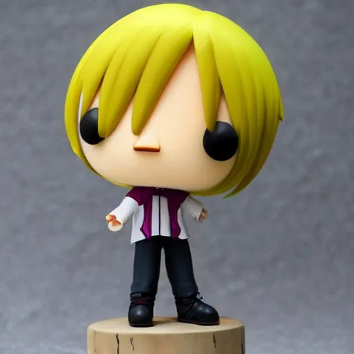 Prompt: Tim Burton funkopop of butters stotch from south park anime, kawaii, 3D, BJD, artstation, vinyl art toy