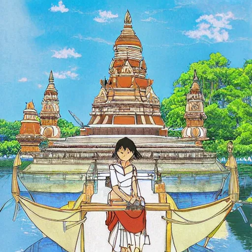 Image similar to jaffna sri lanka, drawn by hayao miyazaki