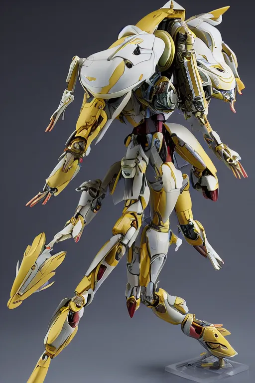 Image similar to futuristic nymphaea themed mecha waterlily upper body, sepals forming helmet, highly detailed, nymphaea, 8 k hd resolution, barbatos gundam with floral inlay, bandai box art, star wars, makoto kobayashi, frank gehry, raymond swanland