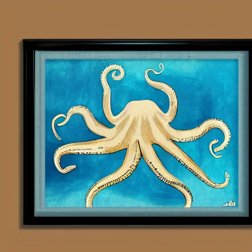 Image similar to octopus art deco